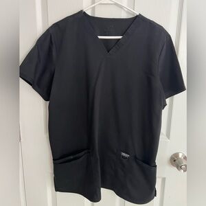 Women’s Cherokee Scrub Top, Black Size L NOTE: Paint spot on back of top